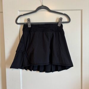 Lululemon Athletica Black Zippered Skort
